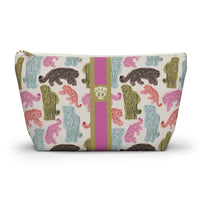Safari Society Striped Monogrammed Pouch