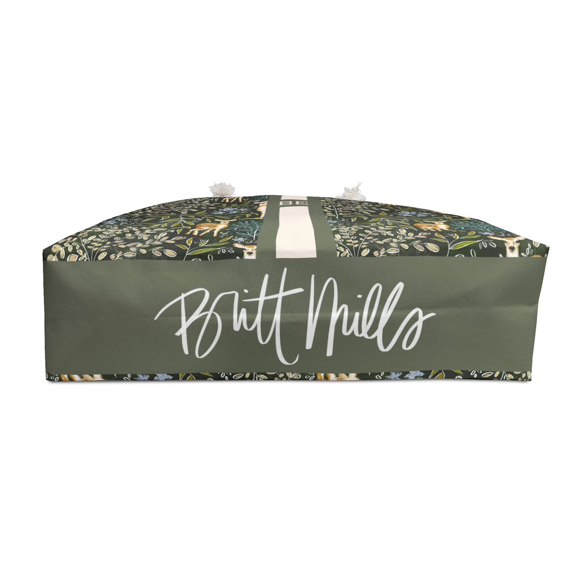 Knox Striped Monogrammed Mahjong Bag
