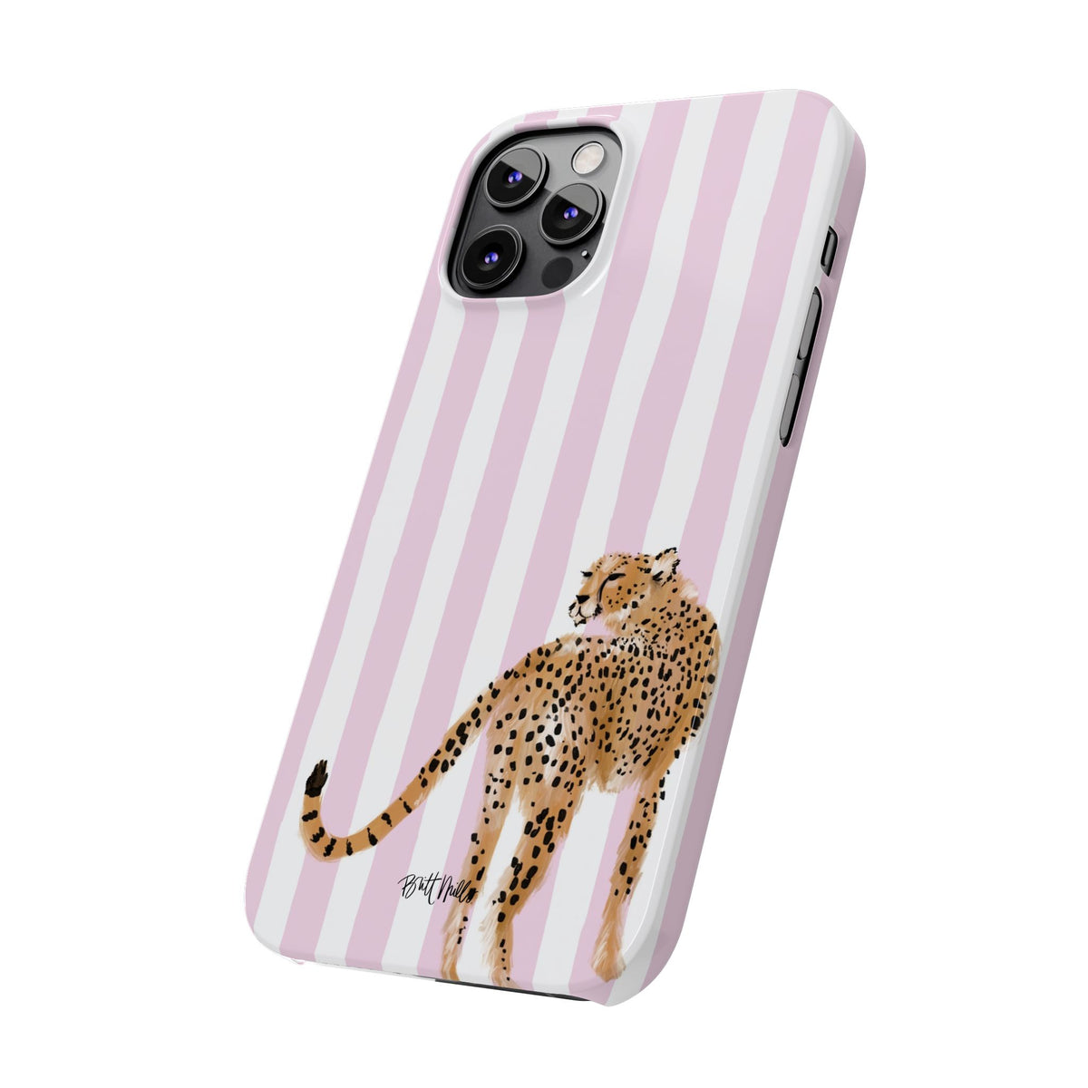 Preppy Cheetah Slim Phone Case