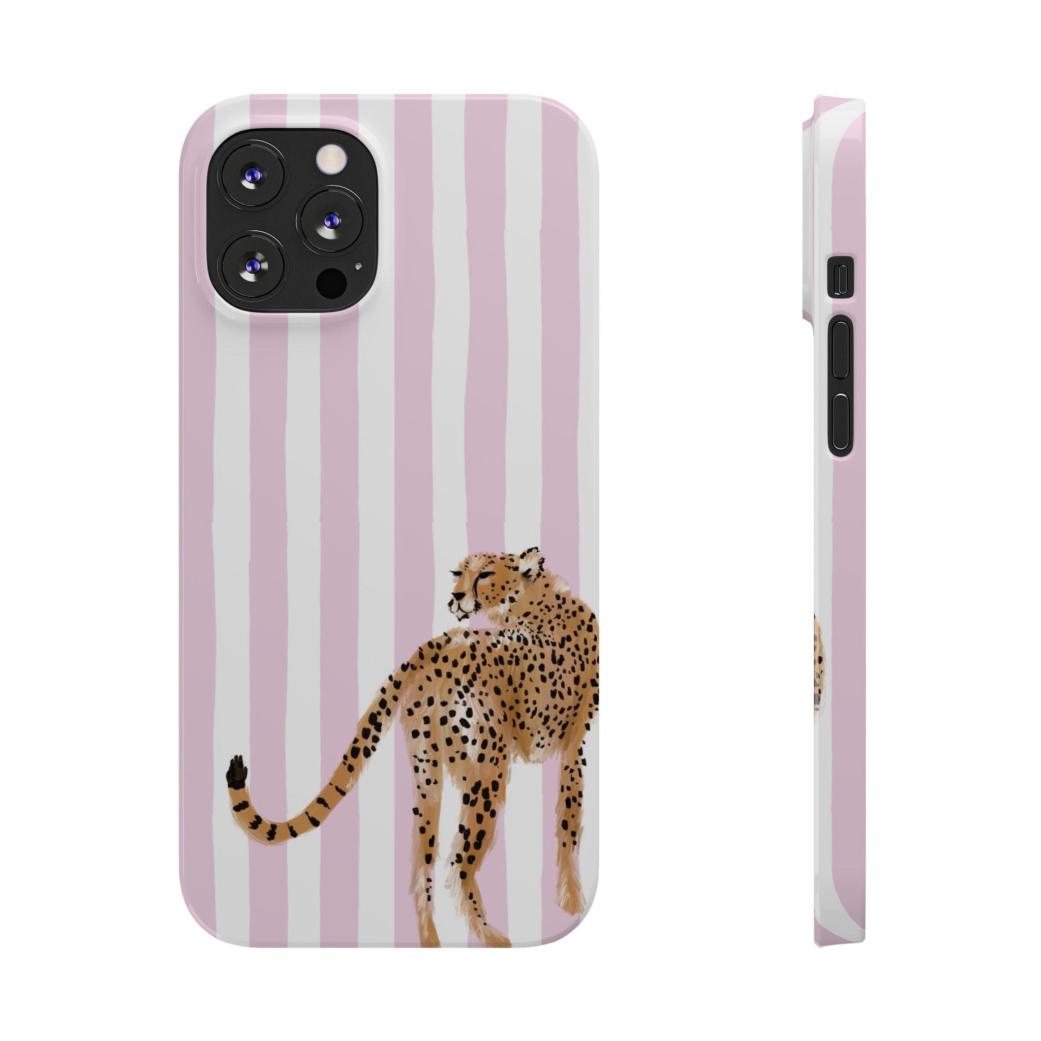 Preppy Cheetah Slim Phone Case