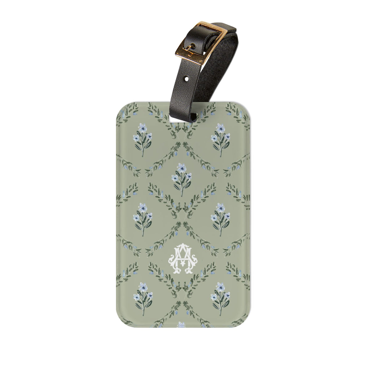 Zera Bloom Monogrammed Acrylic Luggage Tag