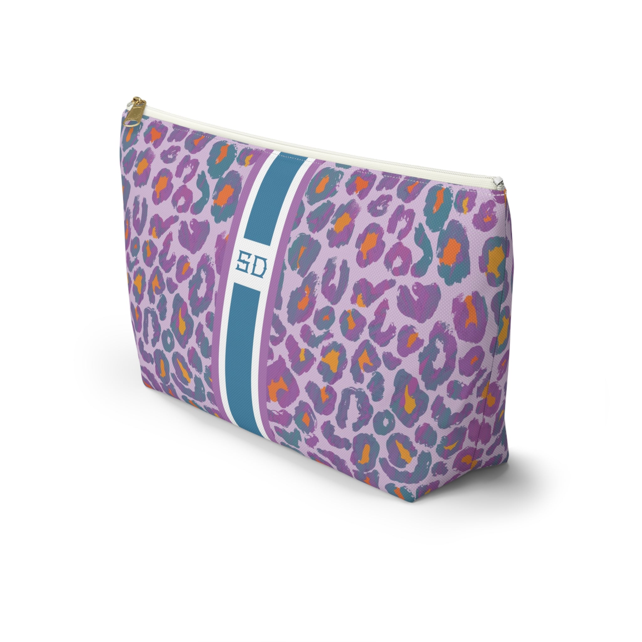 Prism Striped Monogrammed Mahjong Tile Pouch