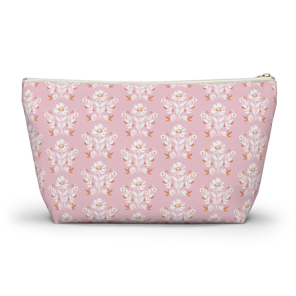 Evangeline Pink Striped Monogrammed Pouch