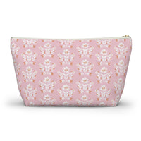Evangeline Pink Striped Monogrammed Pouch