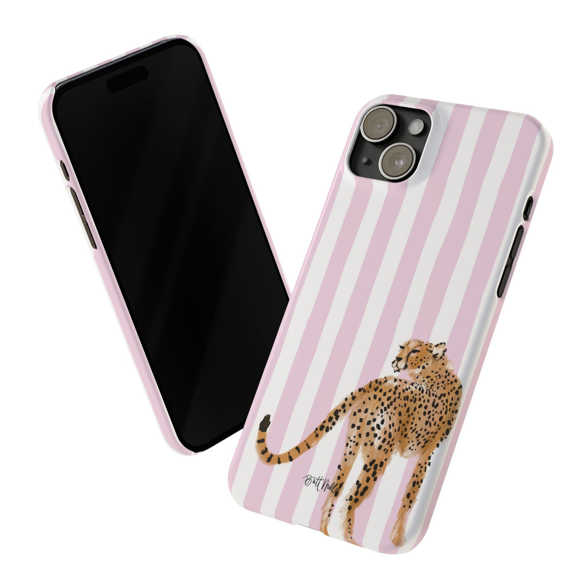 Preppy Cheetah Slim Phone Case