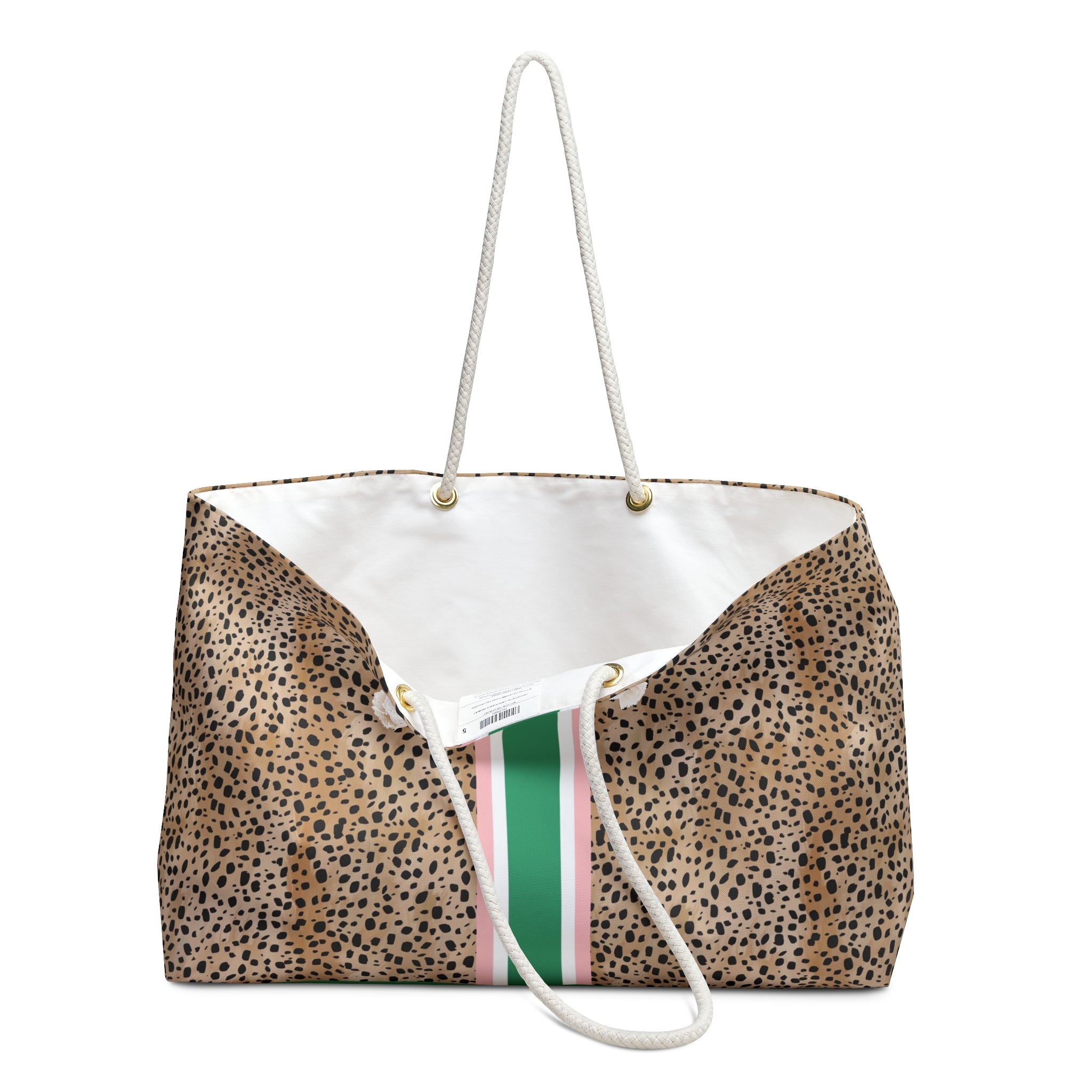 Heiress Striped Monogrammed Mahjong Bag