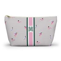 Duck Tales Striped Monogrammed Pouch
