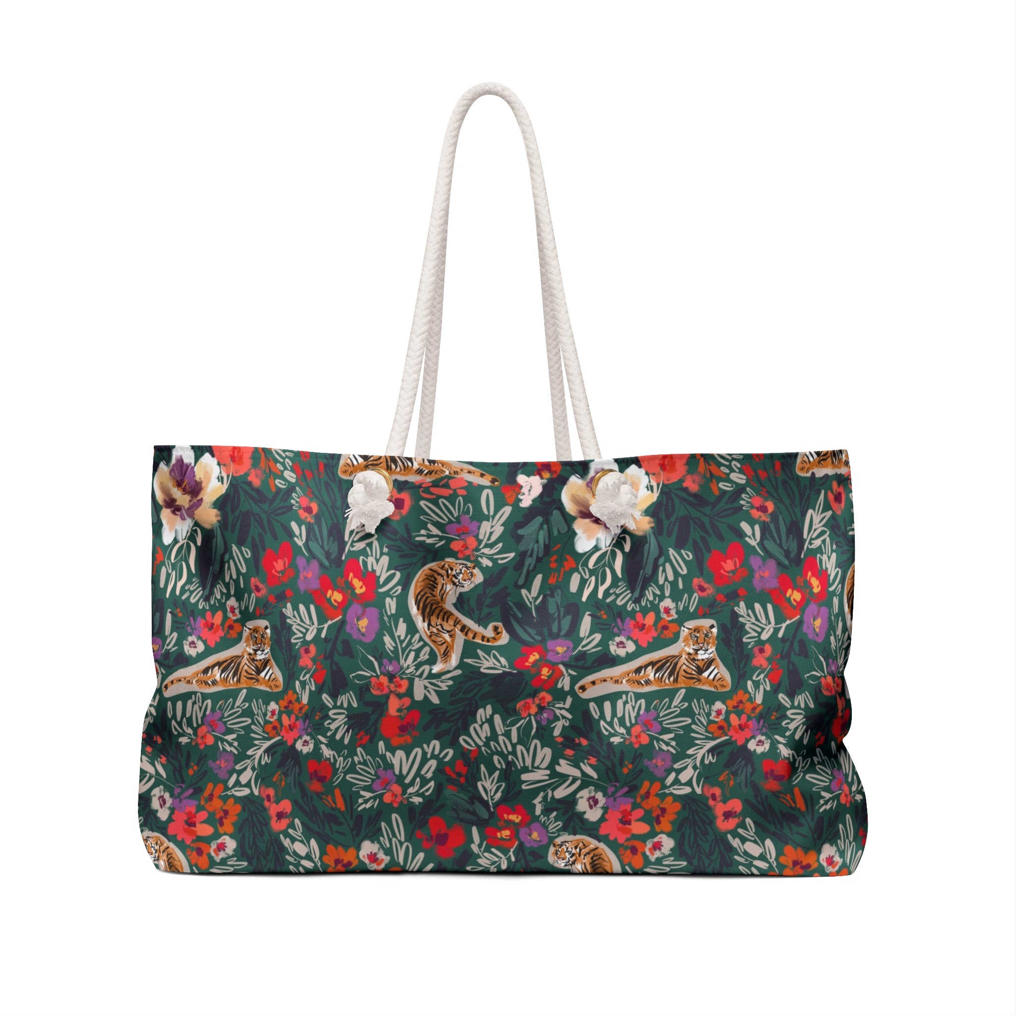 Regal Bloom Striped Monogrammed Mahjong Bag