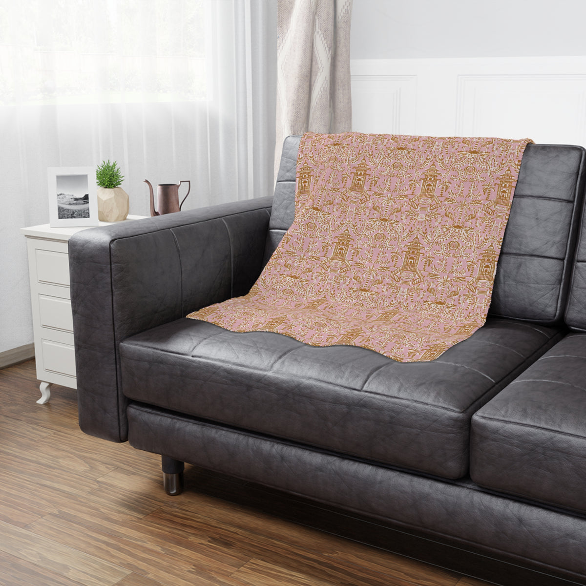 Soirée Pink Minky Blanket