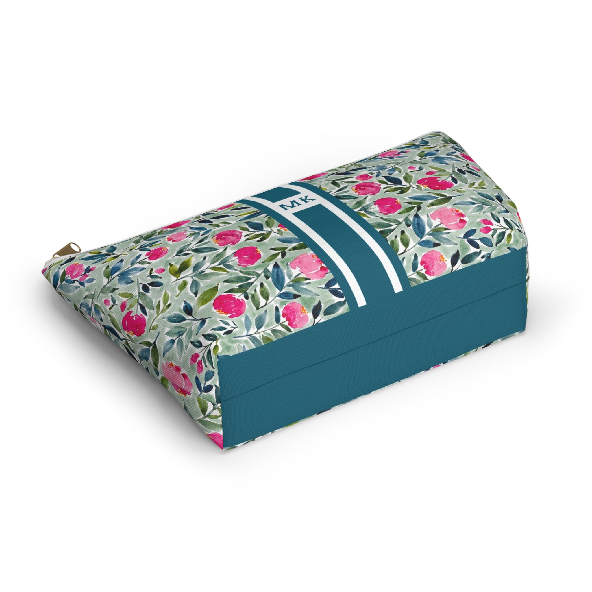 Flora Striped Monogrammed Mahjong Tile Pouch