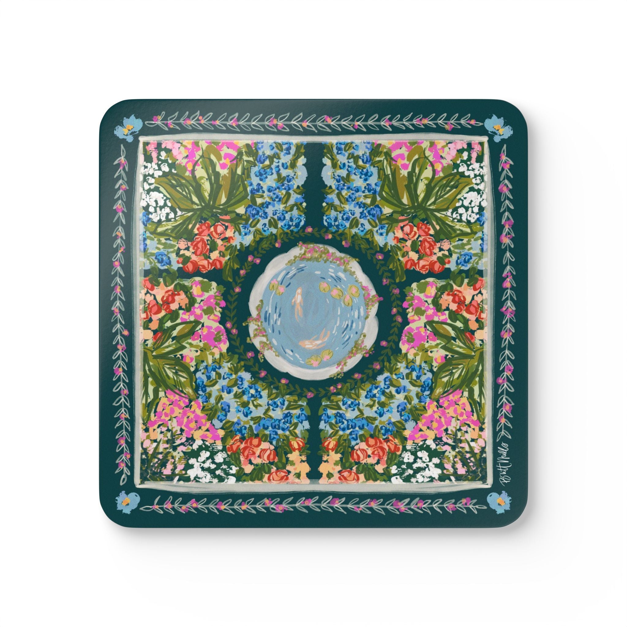 Eden Mahjong Mat Art Coaster Set (Set of 4)