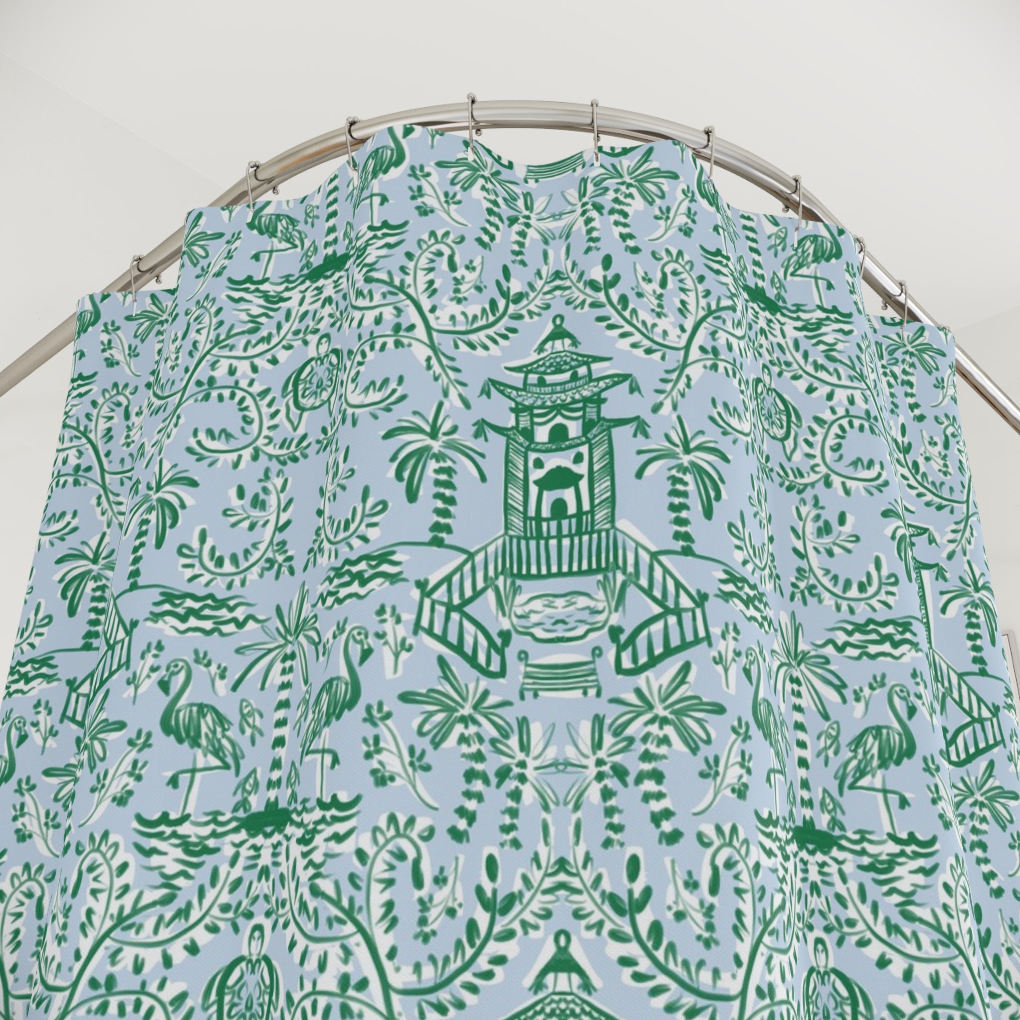 Chinoiserie Palms Shower Curtain