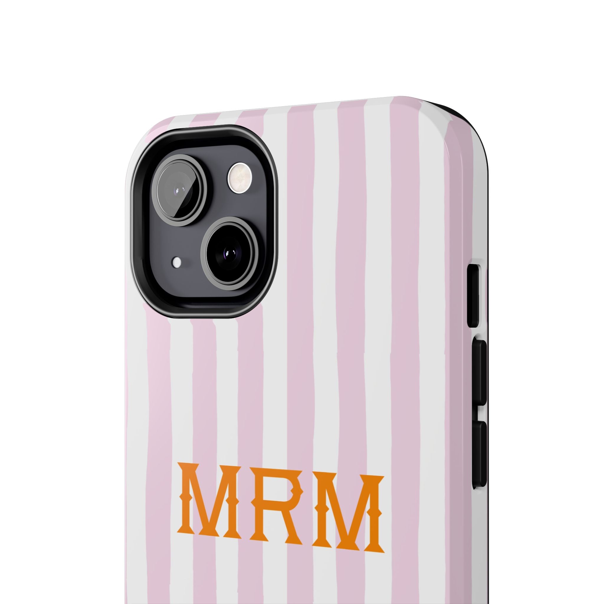 Preppy Cheetah (Pink) Monogrammed Tough Phone Case