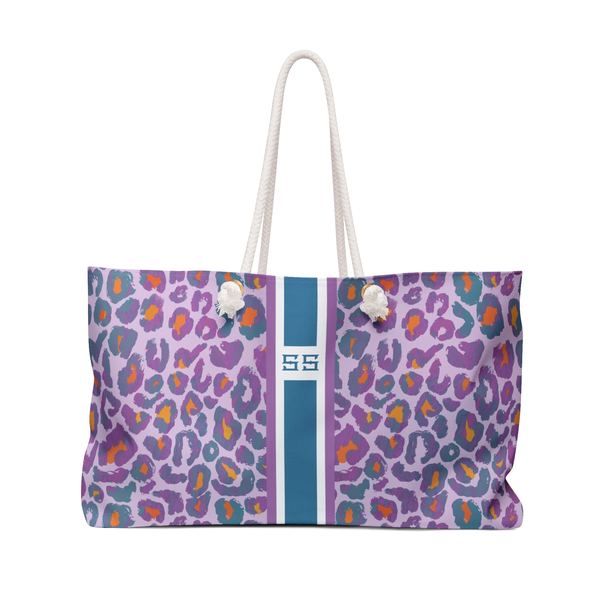 Prism Striped Monogrammed Mahjong Bag