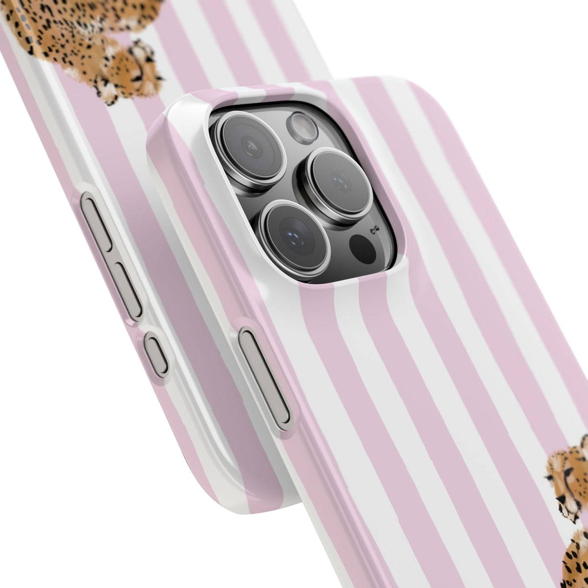 Preppy Cheetah Slim Phone Case