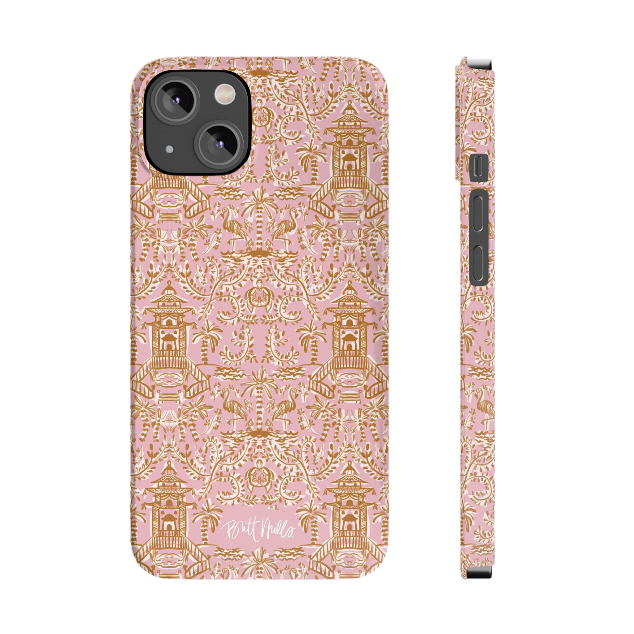 Soirée Pink Slim Phone Case