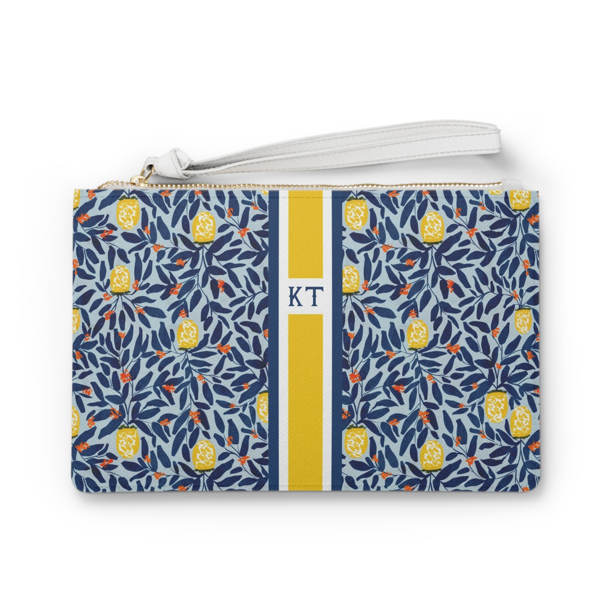 Lola Striped Monogrammed Mahjong Card Holder