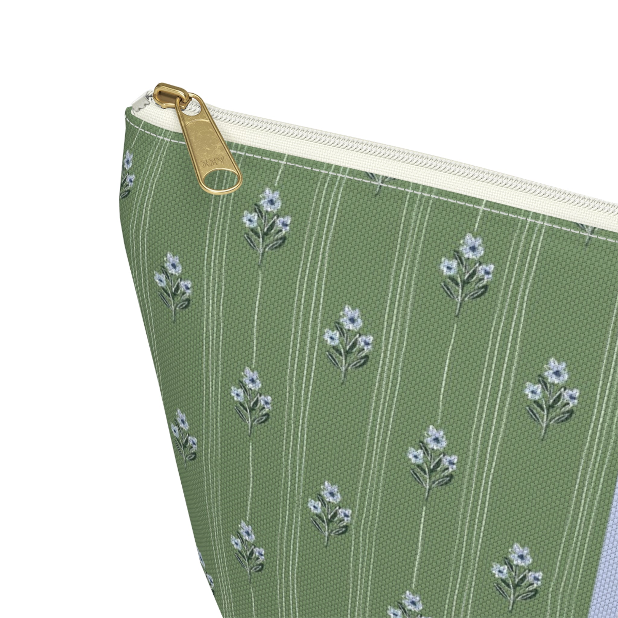 Zera Bloom Striped Monogrammed Mahjong Tile Pouch