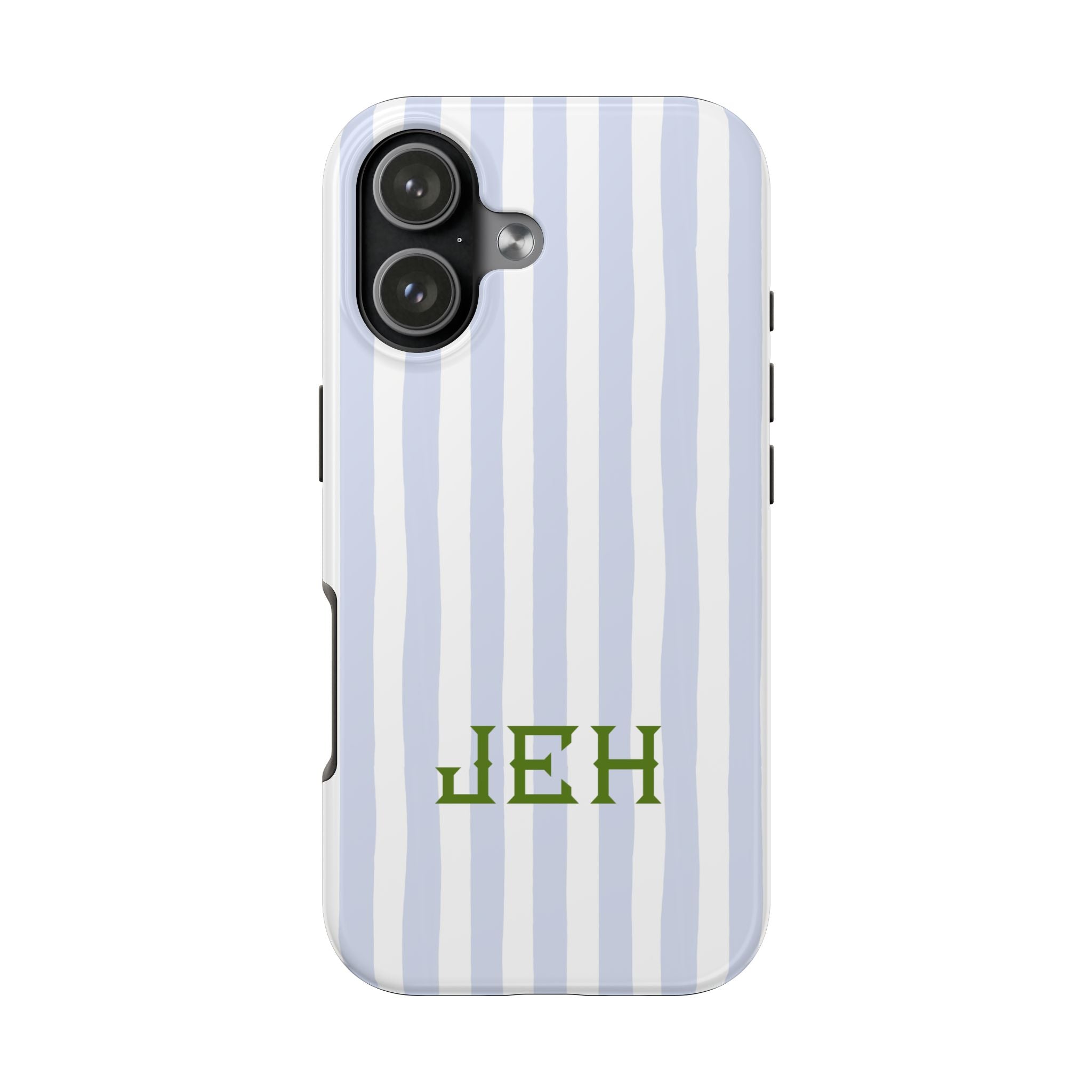 Seaside Stripes Monogrammed Tough Phone Case