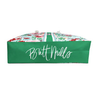 Colette Striped Monogrammed Mahjong Bag