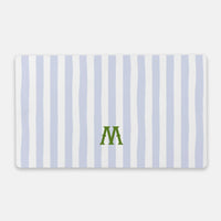 Seaside Stripes Monogrammed Desk Mat - Large (24" x 14")