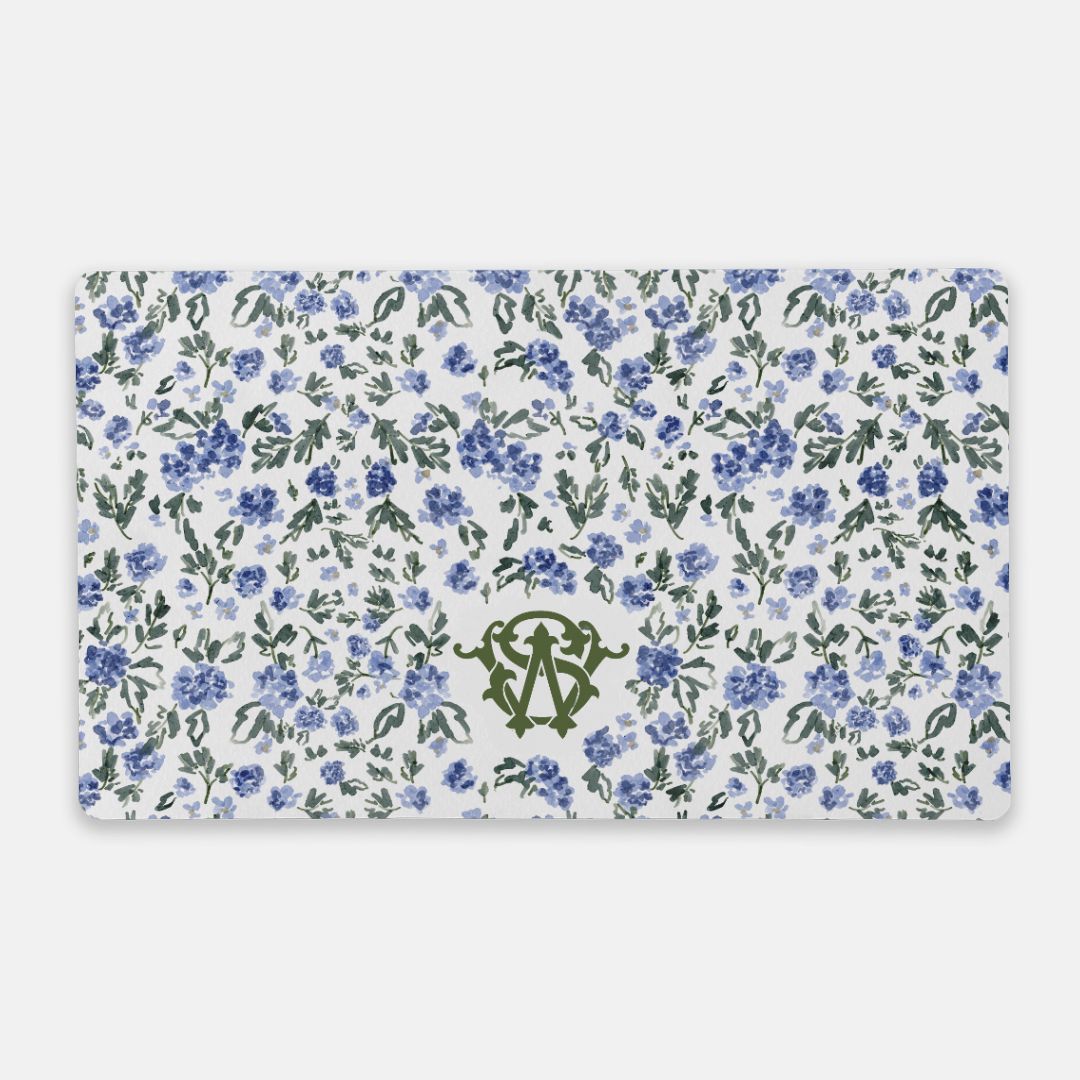 English Countryside Monogrammed Desk Mat - Large (24" x 14")