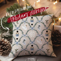 20" Pillow CasesNutcracker Monogrammed Throw Pillowcase 20"x20"Britt Mills Design