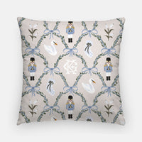 20" Pillow CasesNutcracker Monogrammed Throw Pillowcase 20"x20"Britt Mills Design