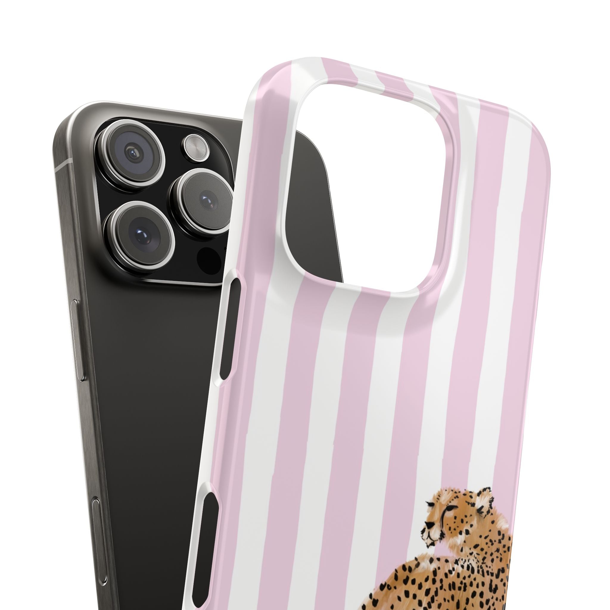 Preppy Cheetah Slim Phone Case