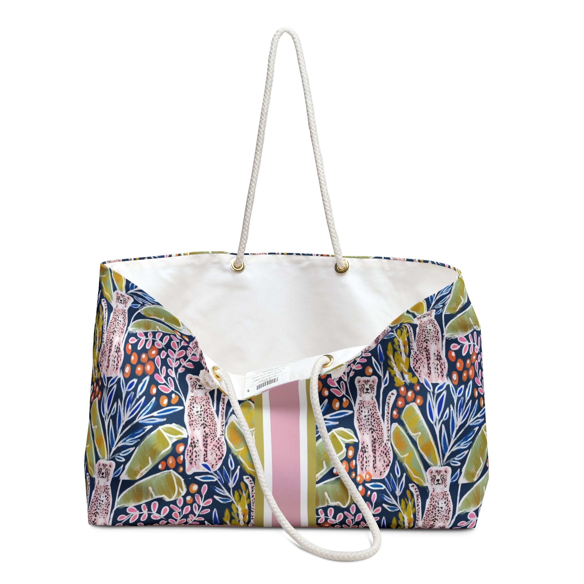 Regency Striped Monogrammed Mahjong Bag