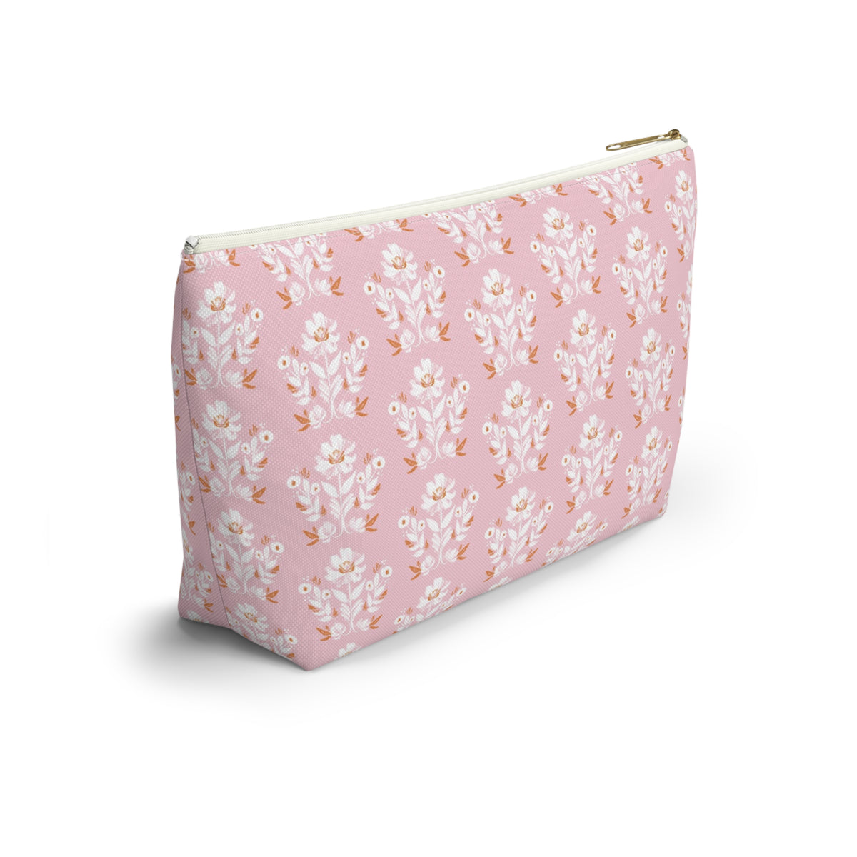Evangeline Pink Striped Monogrammed Pouch
