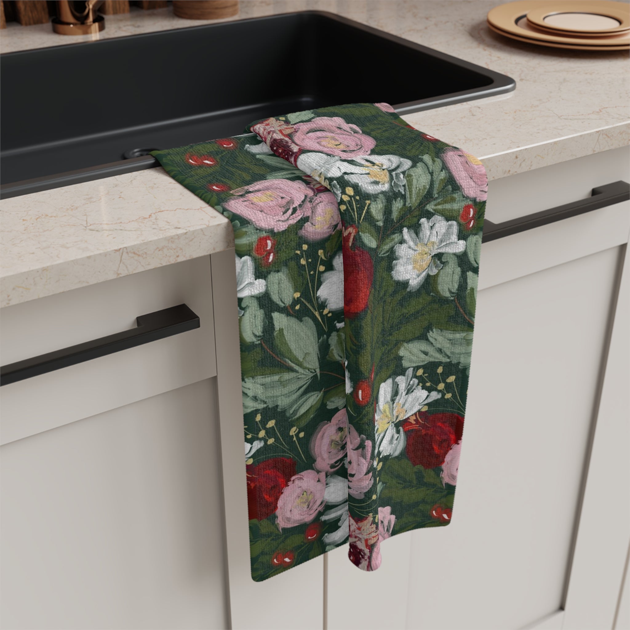 Crimson Harvest Microfiber Kitchen Towel
