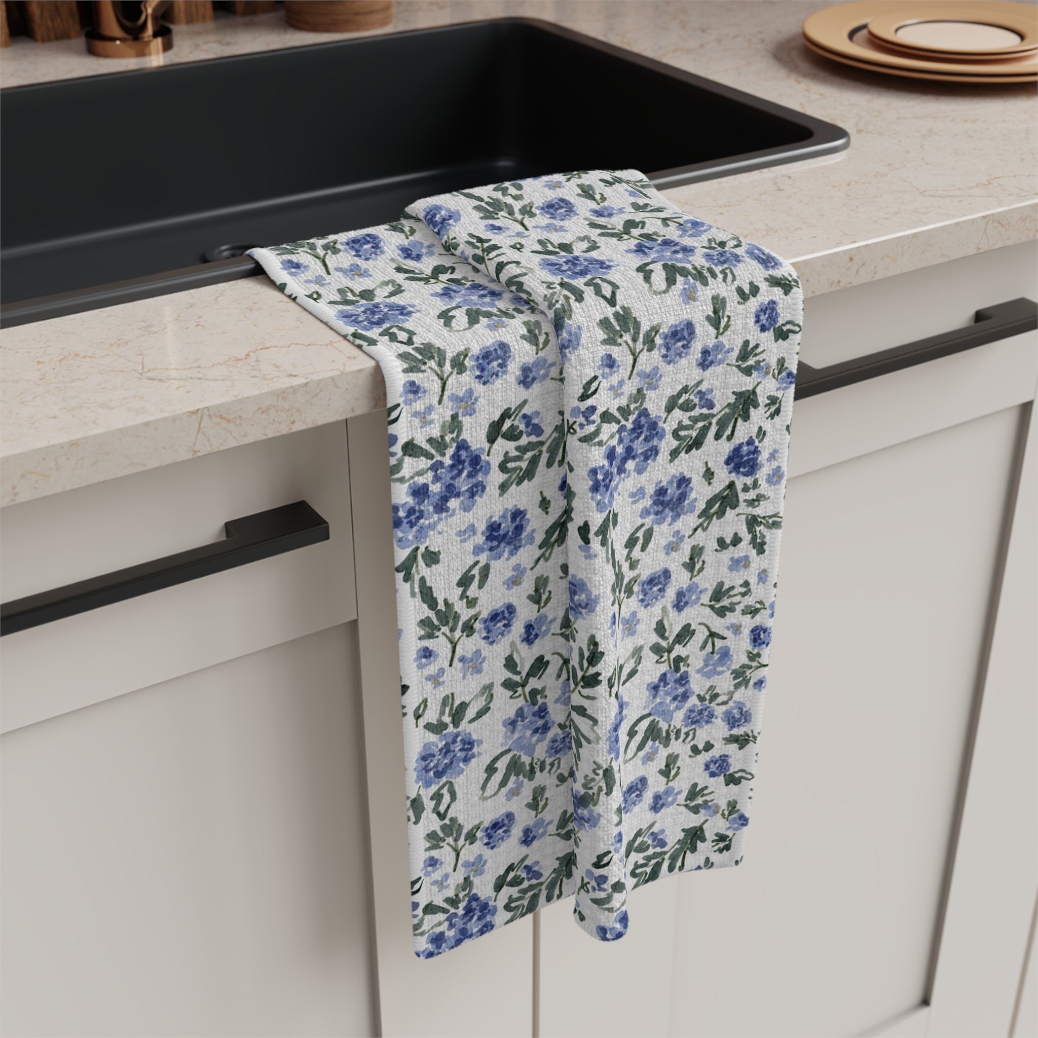 English Countryside Monogrammed Microfiber Kitchen Towel