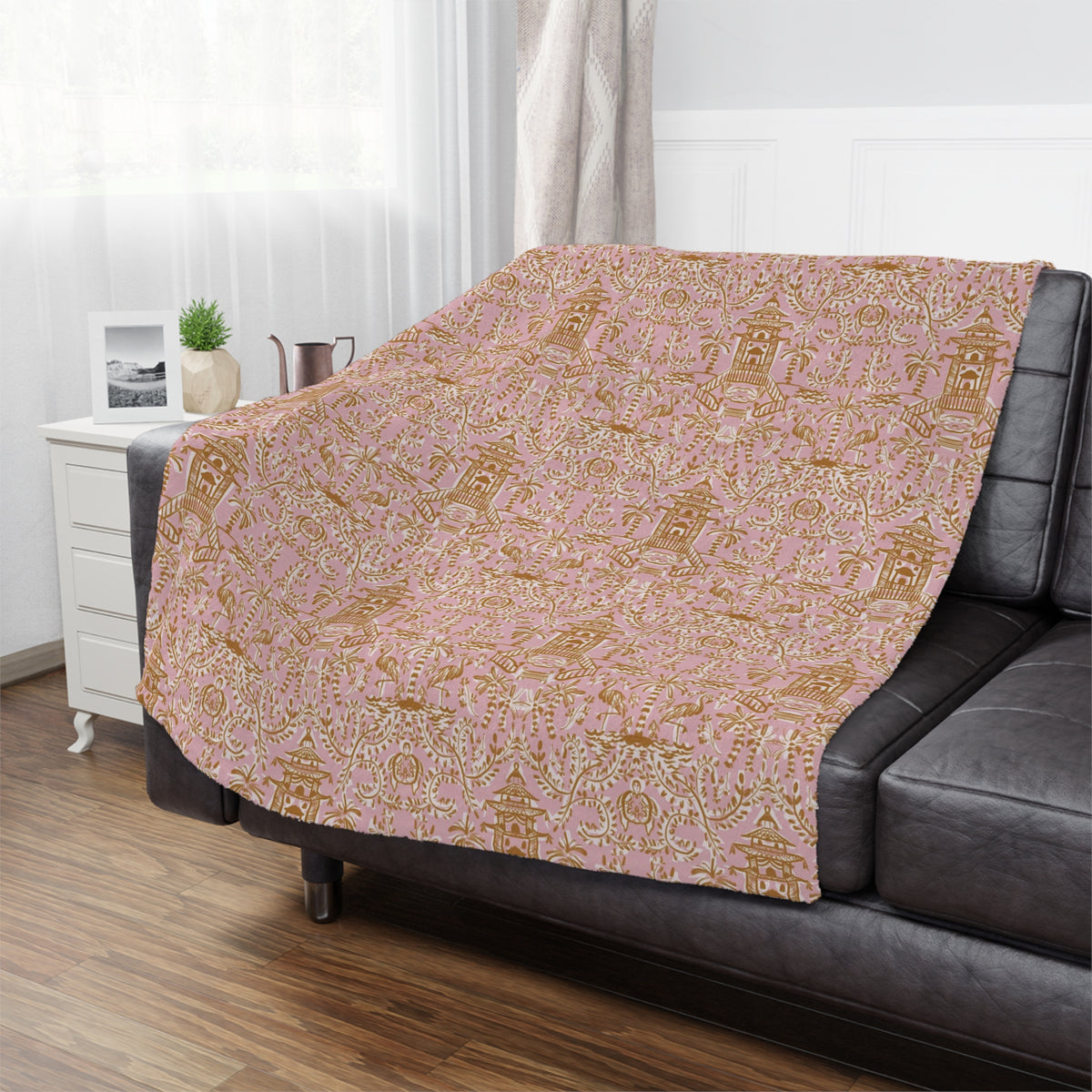 Soirée Pink Minky Blanket