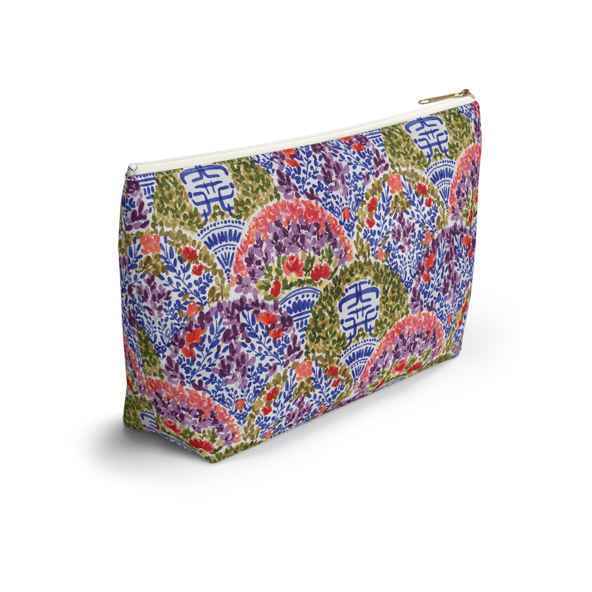 Dynasty Striped Monogrammed Mahjong Tile Pouch