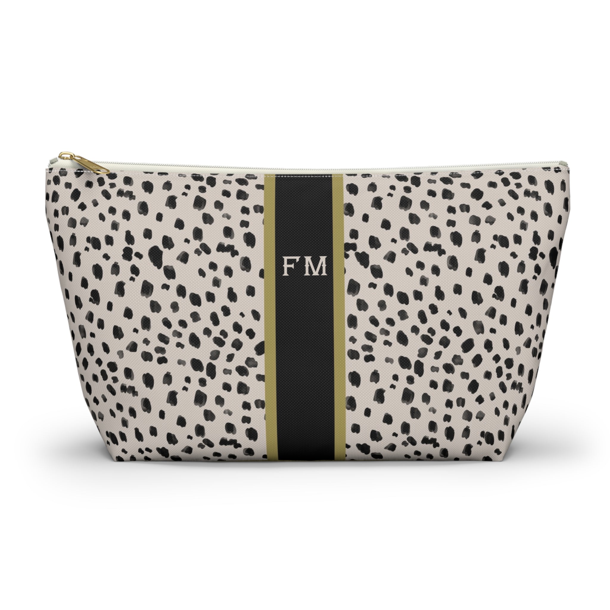 Bella II Striped Monogrammed Mahjong Tile Pouch