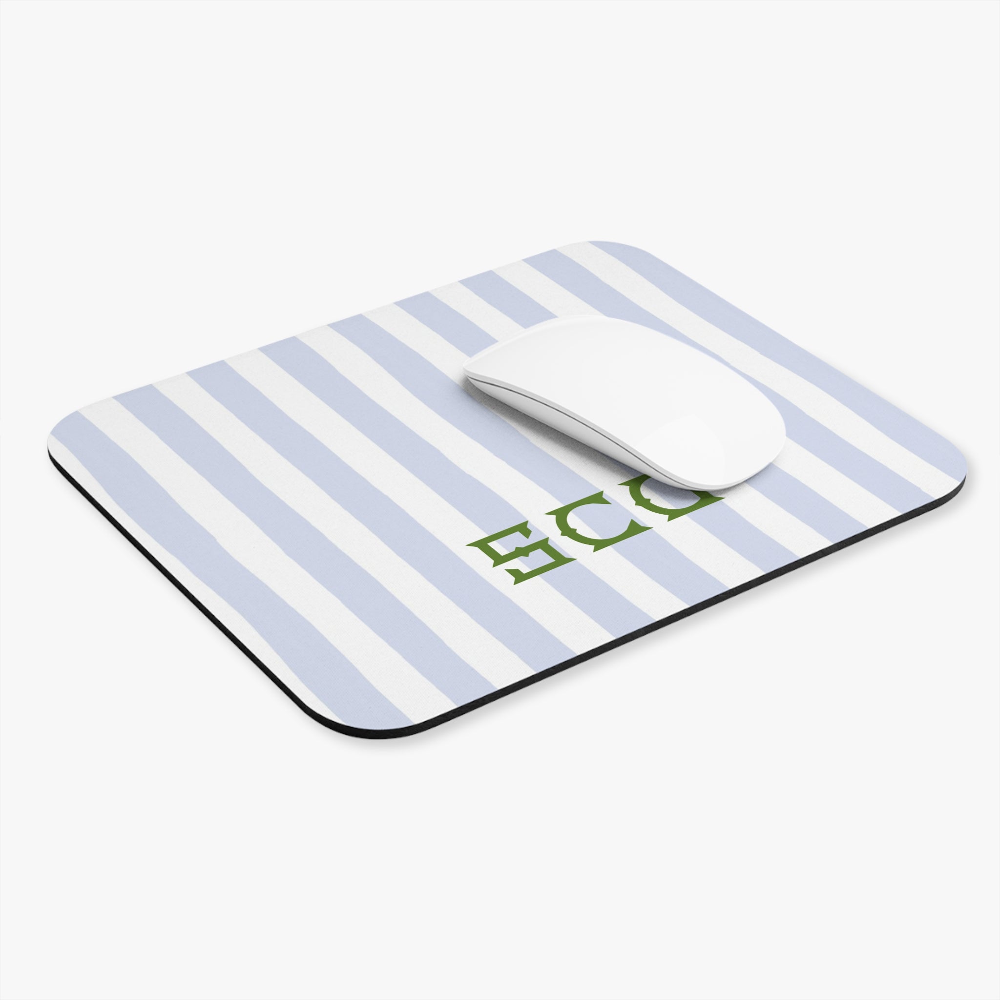 Seaside Stripes Monogrammed Mouse Pad