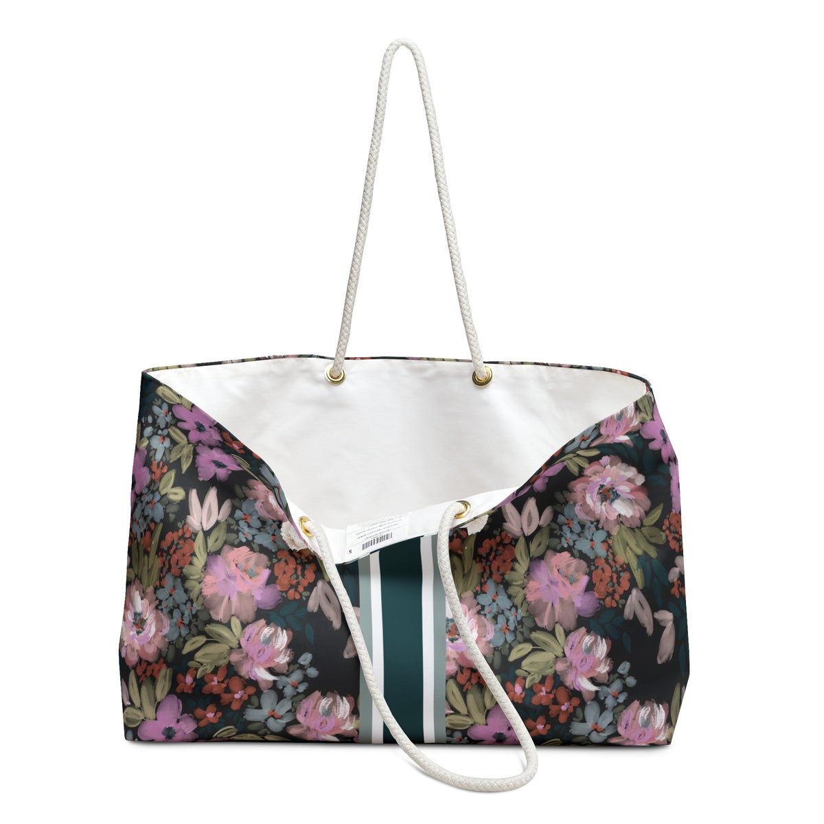 Viola Striped Monogrammed Mahjong Bag