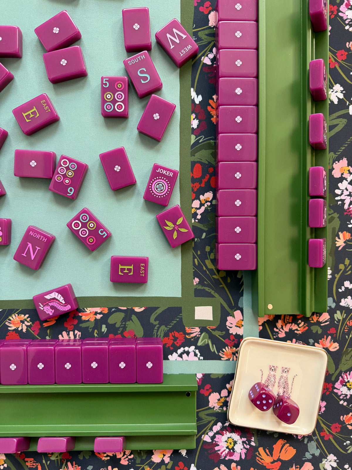 Ruby Neoprene Mahjong Mat