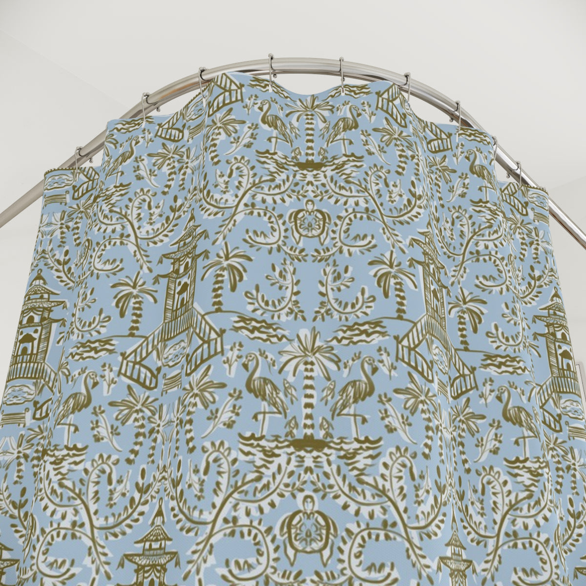 Soirée Blue Shower Curtain