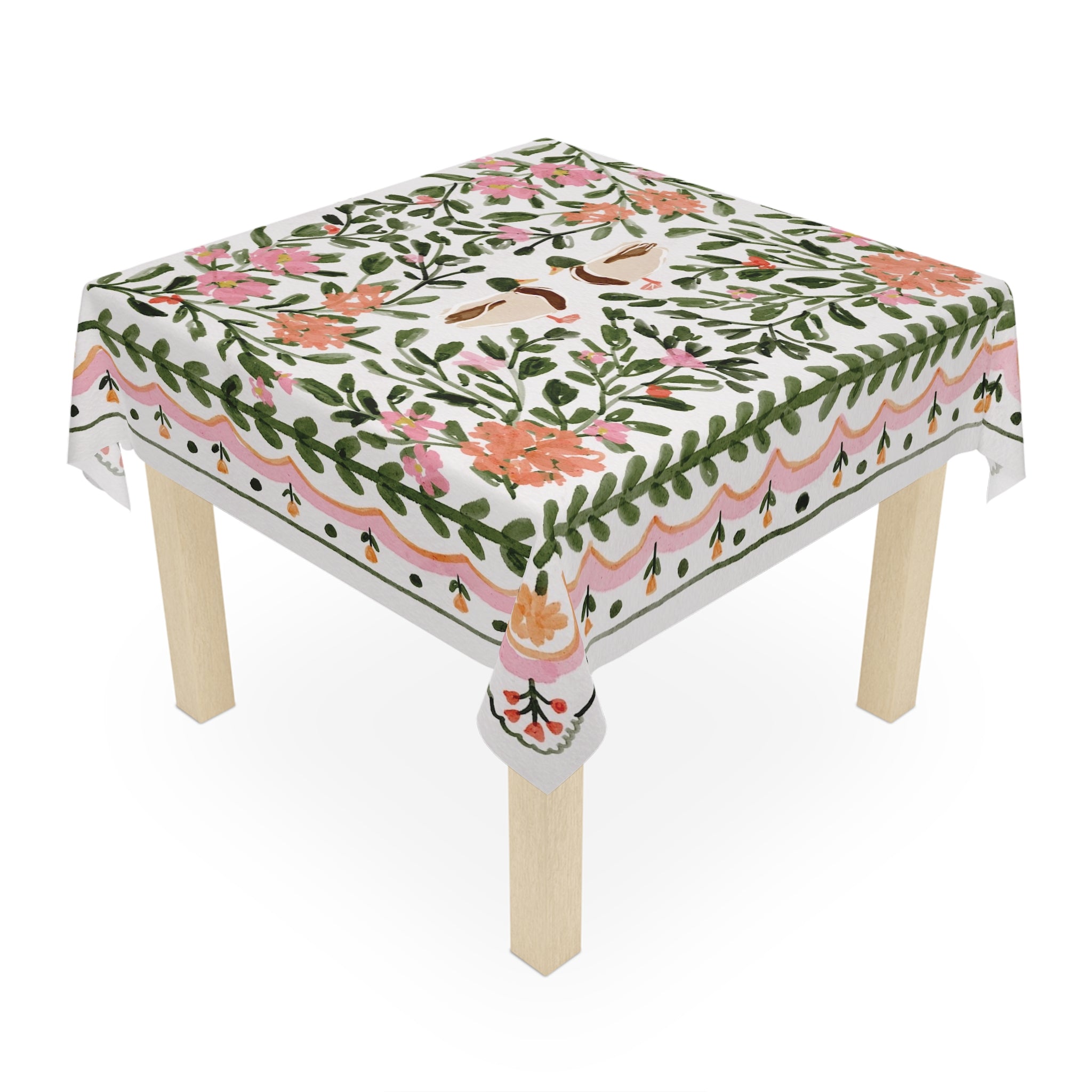 Walk in the Park Square Tablecloth