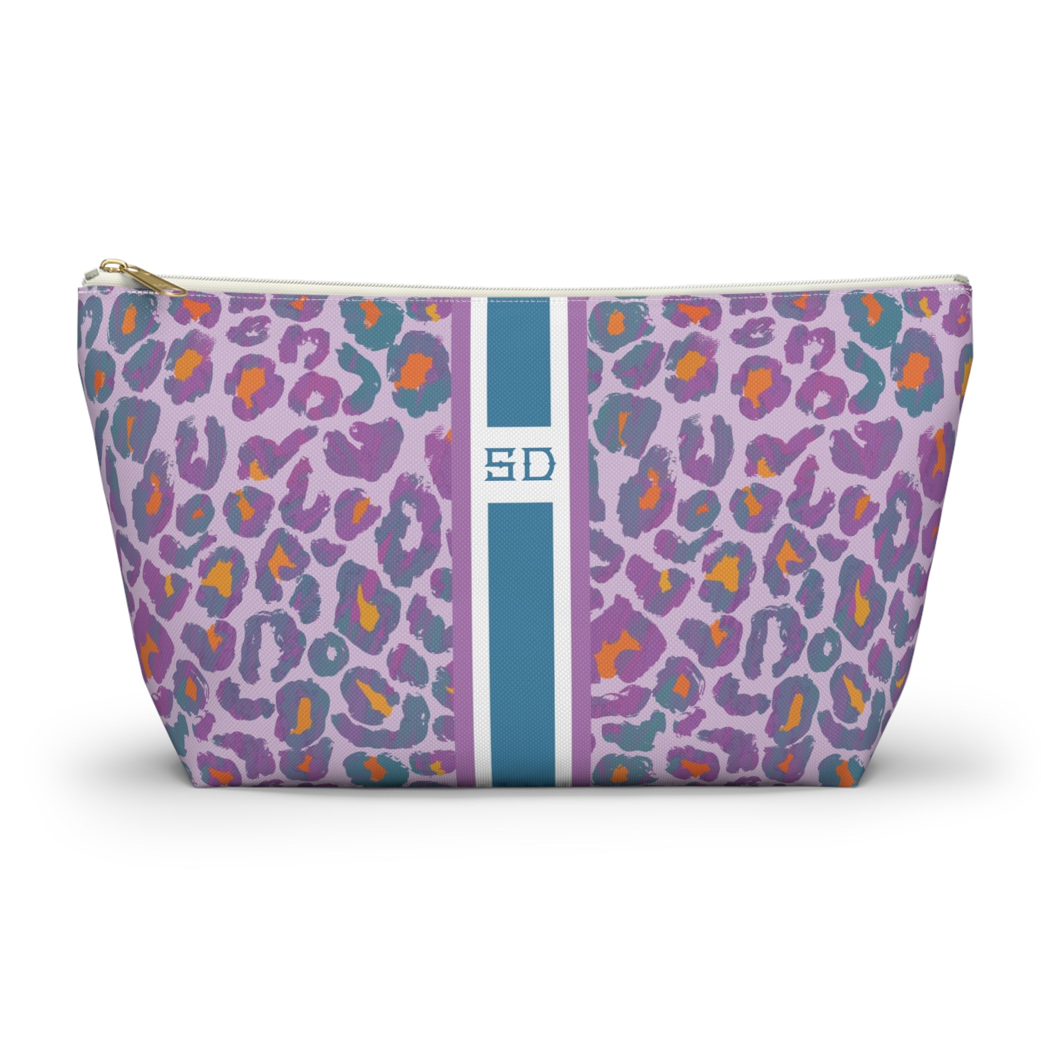 Prism Striped Monogrammed Mahjong Tile Pouch