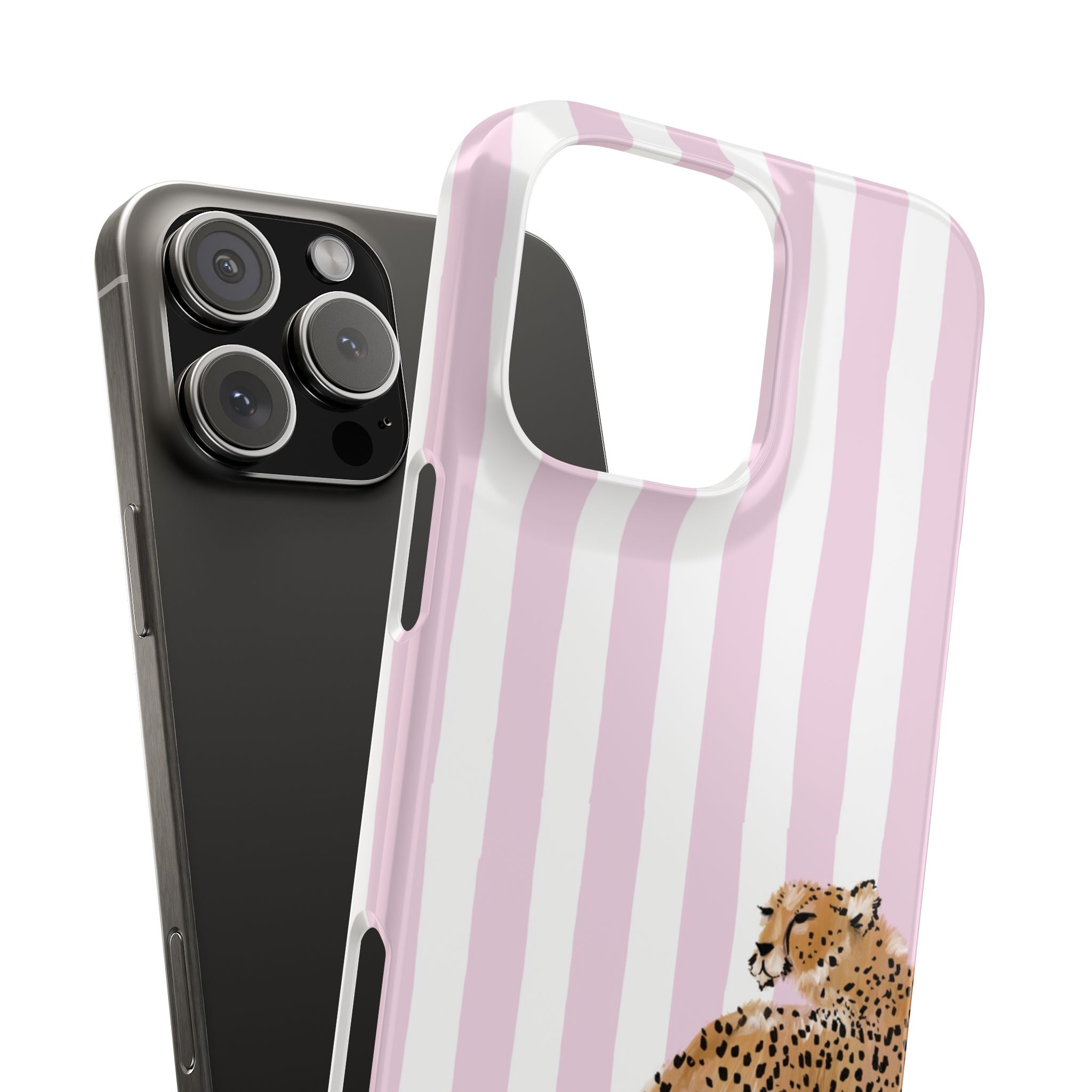 Preppy Cheetah Slim Phone Case