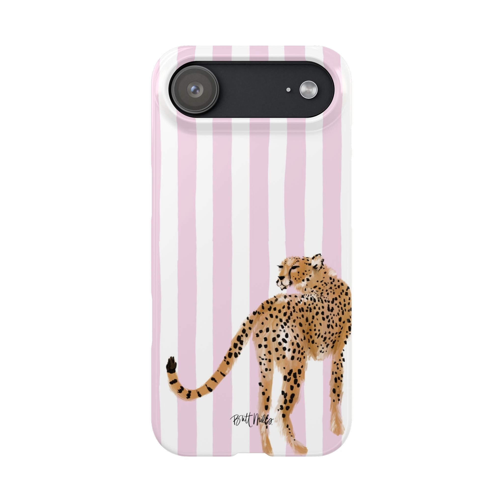 Preppy Cheetah Slim Phone Case