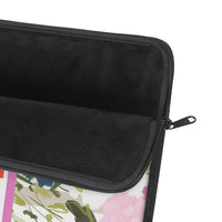 Veranda Striped Monogrammed Laptop Sleeve