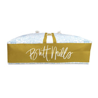 Palm Beach (Sky) Striped Monogrammed Mahjong Bag