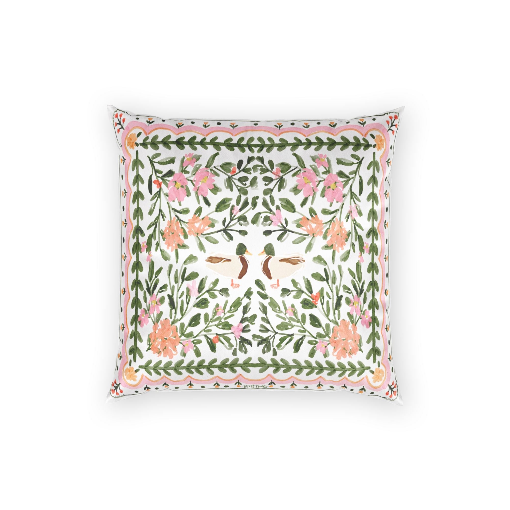 Walk in the Park Velvet Pillow