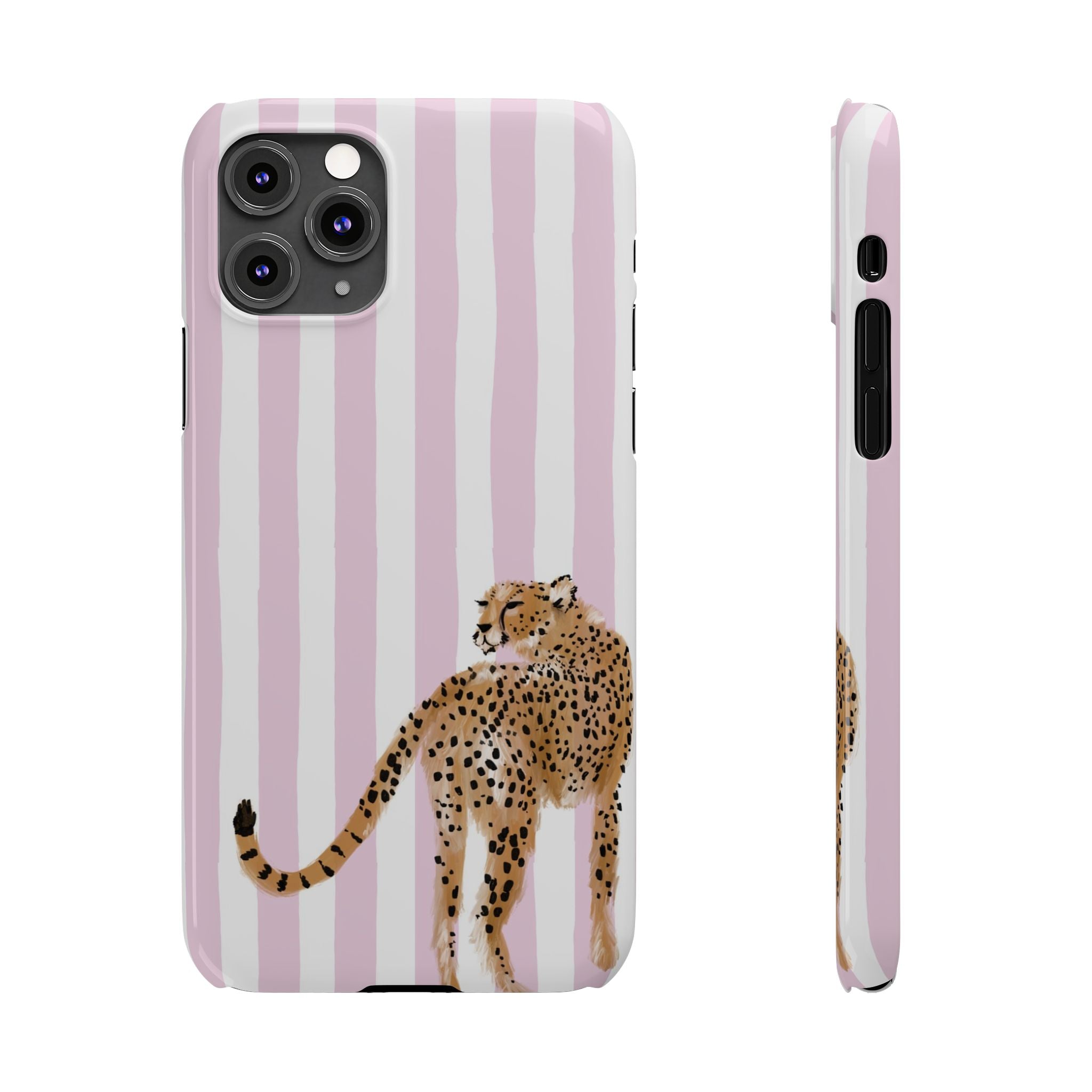 Preppy Cheetah Slim Phone Case