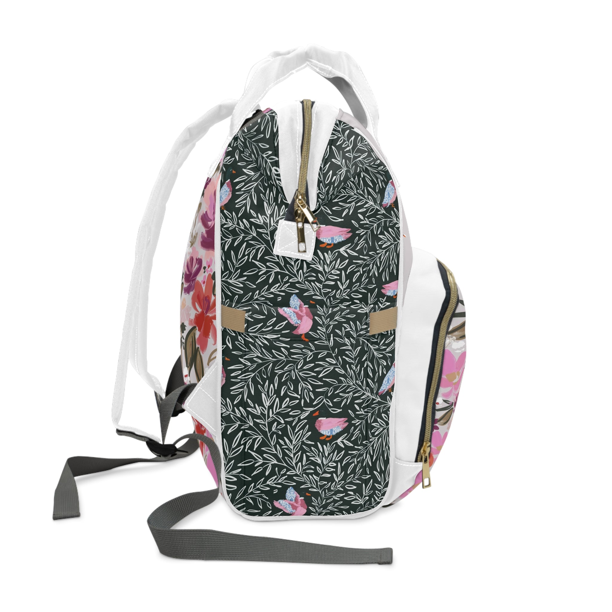 Mallard Manor Monogrammed Nylon Waterproof Diaper Backpack