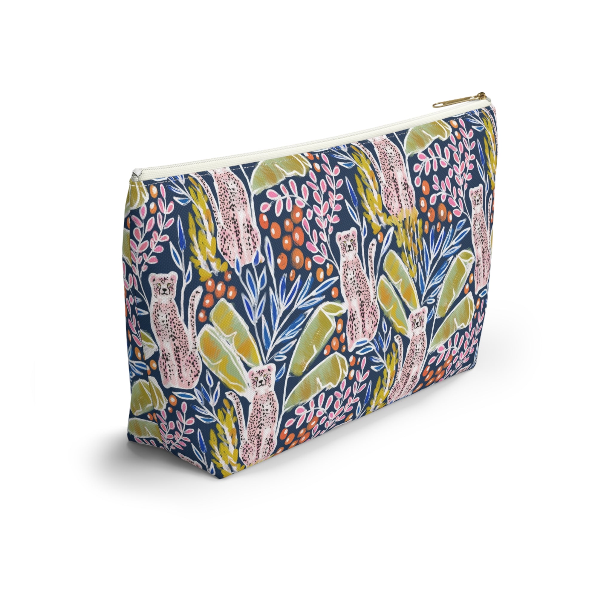 Regency Striped Monogrammed Pouch